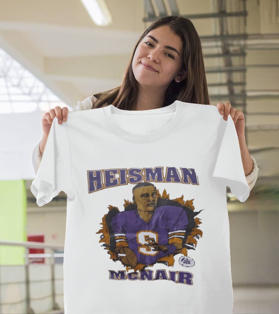 HEISMAN MCNAIR Purple Jersey Football T-Shirt