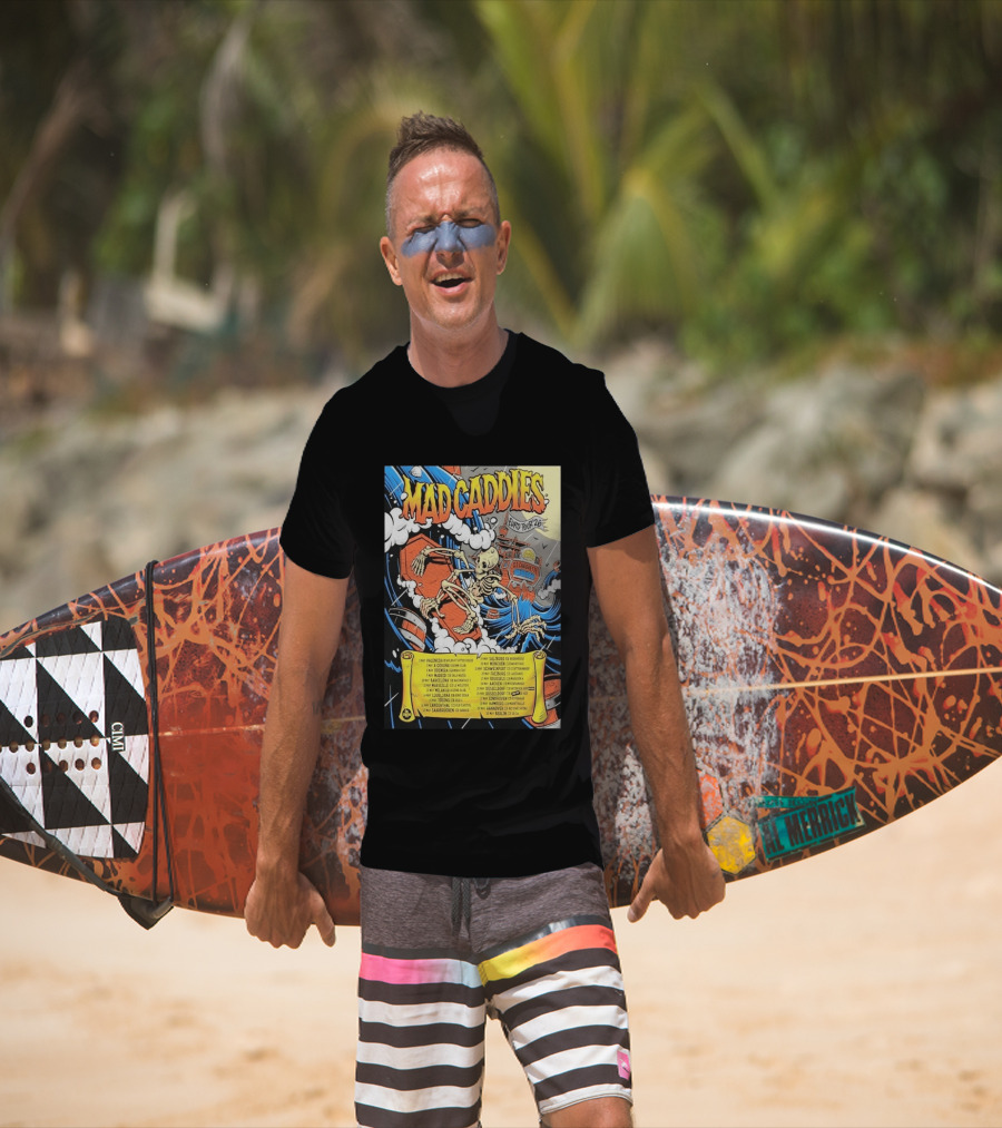 Mad Caddies Euro Tour 2026 Skeleton Ship T-Shirt