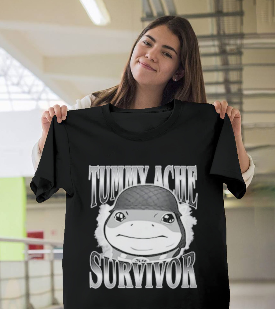 Tummy Ache Survivor Jeff The Land Shark Helmet Meme T-Shirt