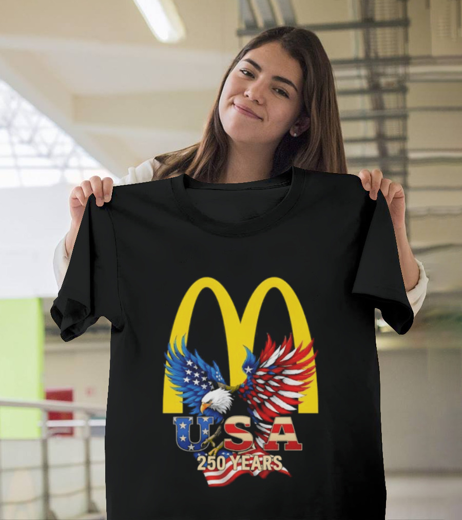 Eagle USA 250 Years McDonald's Flag Celebration T-Shirt