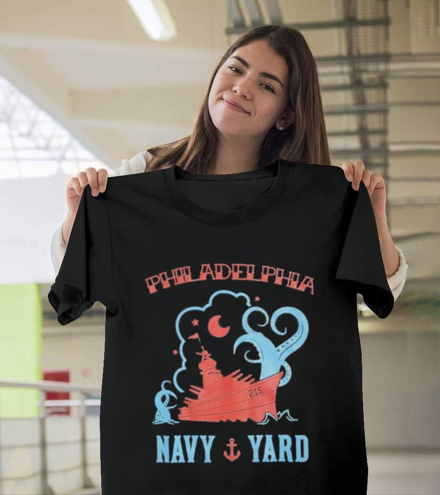 Philadelphia Phillies Navy Yard Anchor Ship T-Shirt