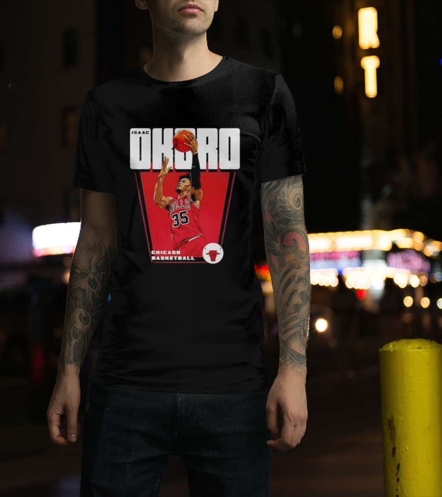 Chicago Basketball Okoro 35 Bulls Dunk T-Shirt
