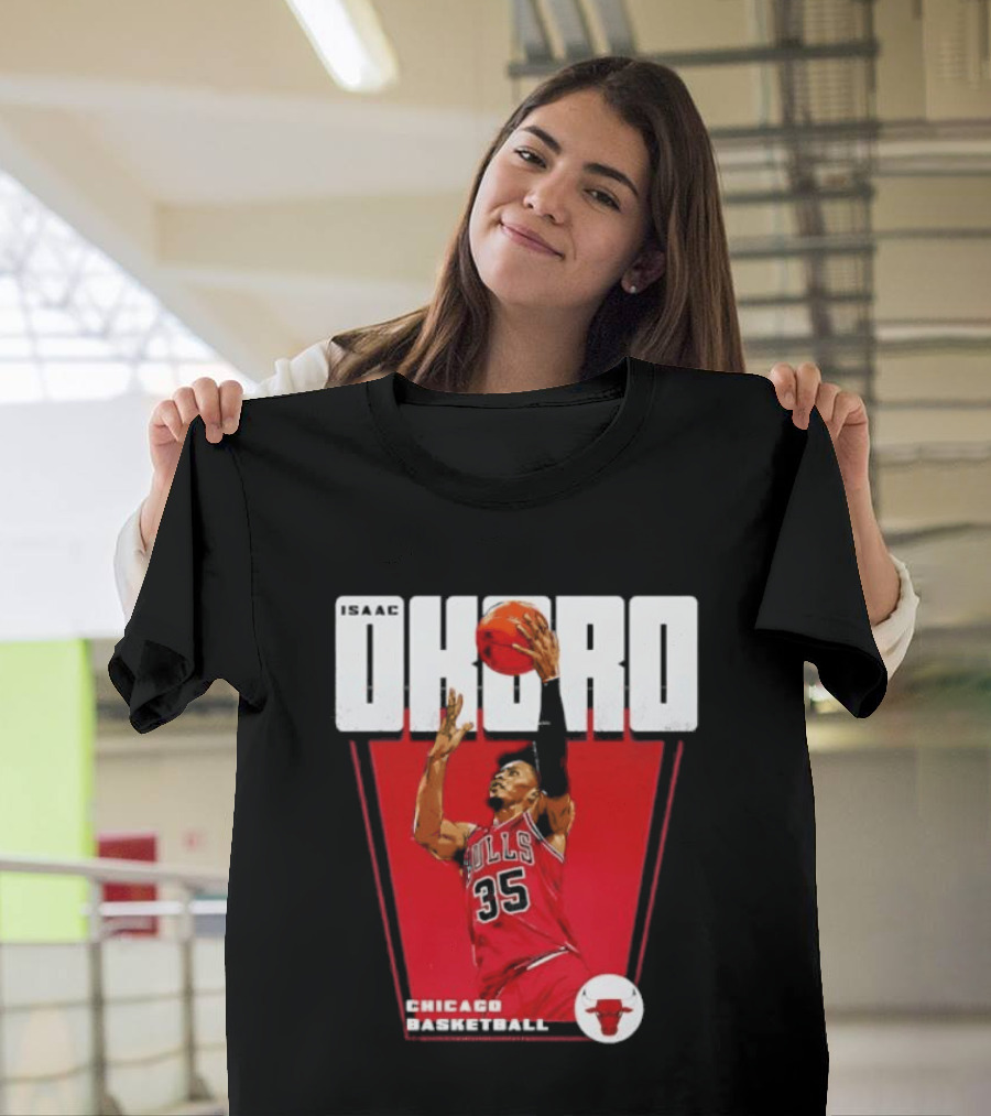 Chicago Basketball Okoro 35 Bulls Dunk T-Shirt
