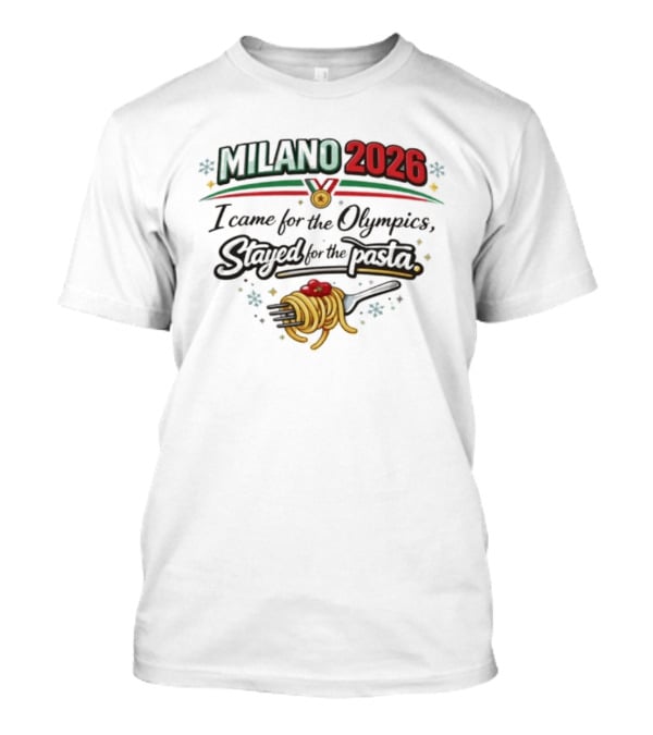 Milano 2026 Olympics Pasta Lover Journey T-Shirt