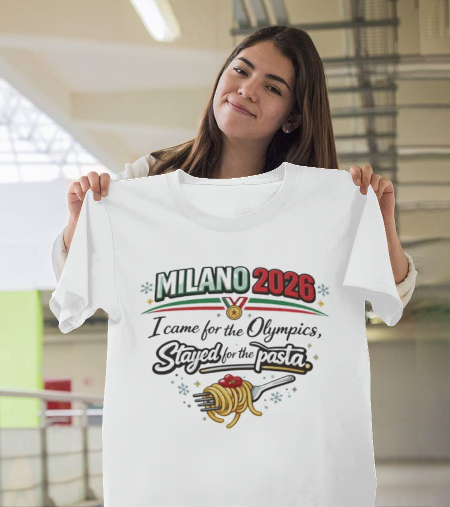 Milano 2026 Olympics Pasta Lover Journey T-Shirt