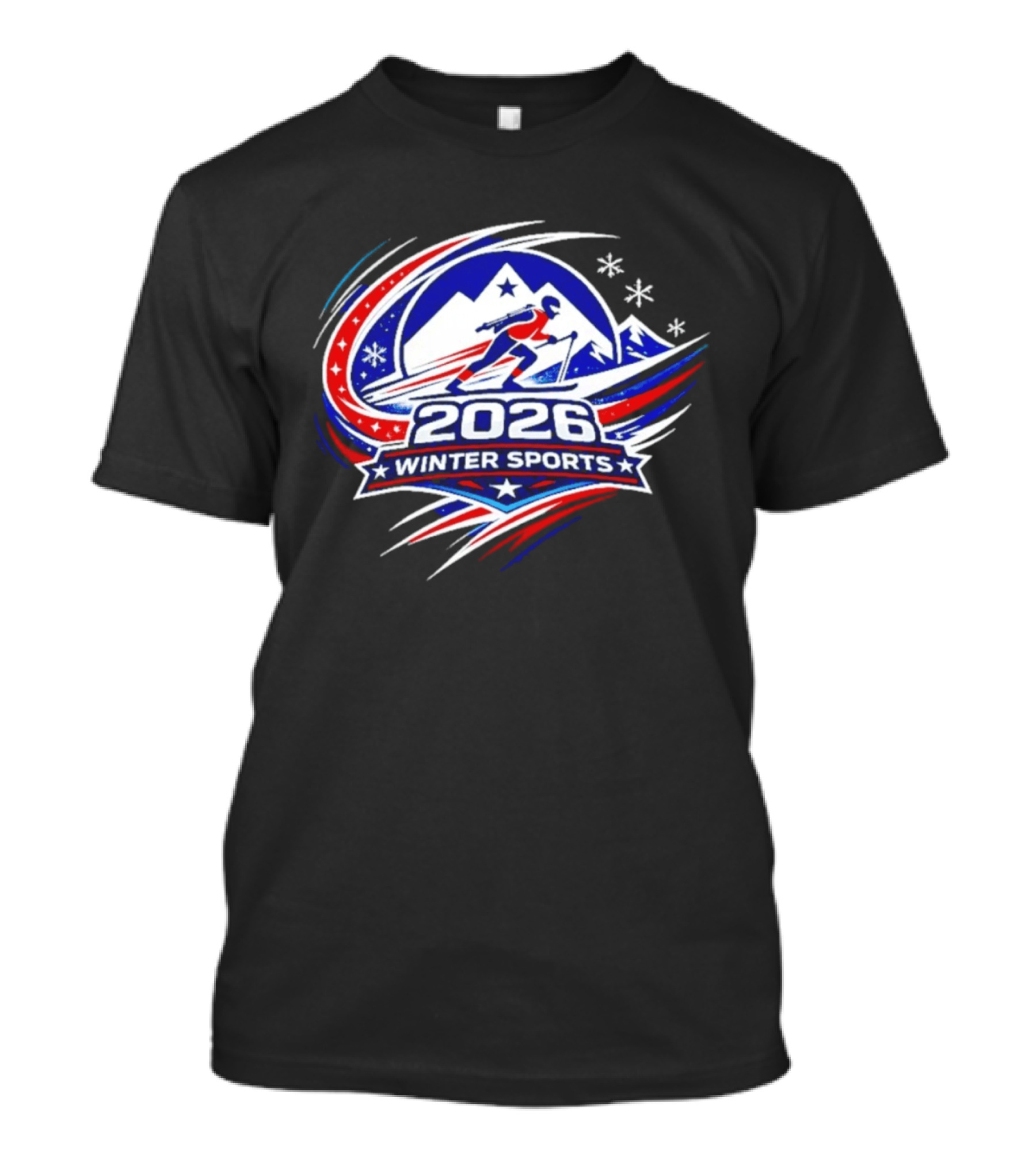 2026 Winter Sports Skiing Snowboarding Team USA T-Shirt