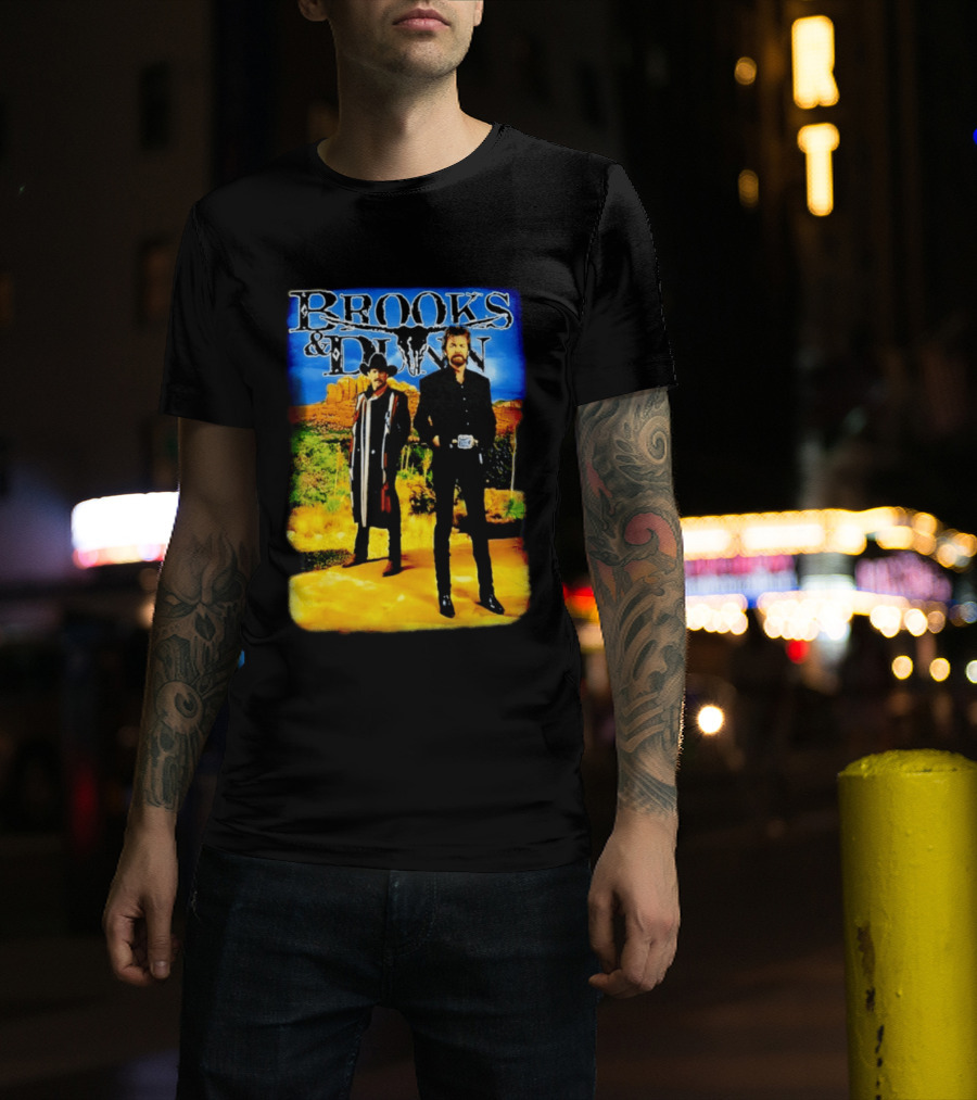 Brooks And Dunn Western Style Desert T-Shirt