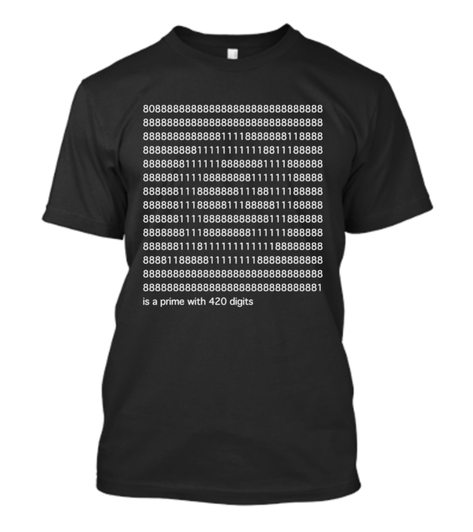 Grok 420 Digits Prime Number Code T-Shirt