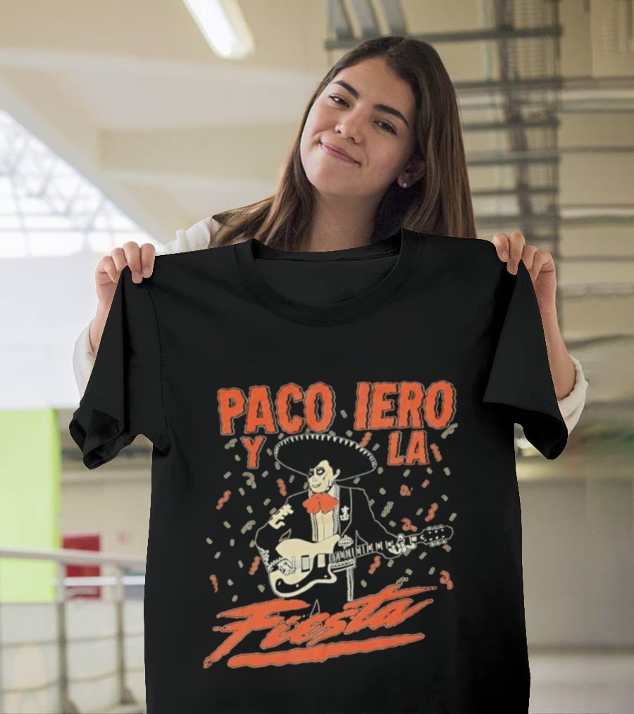 Paco Iero Y La Fiesta Sombrero Guitar Celebration T-Shirt