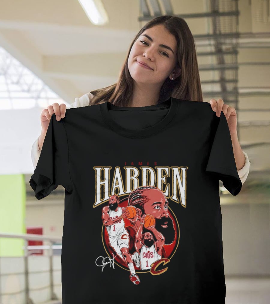 James Harden Cavs Basketball Legend Cleveland Number One T-Shirt