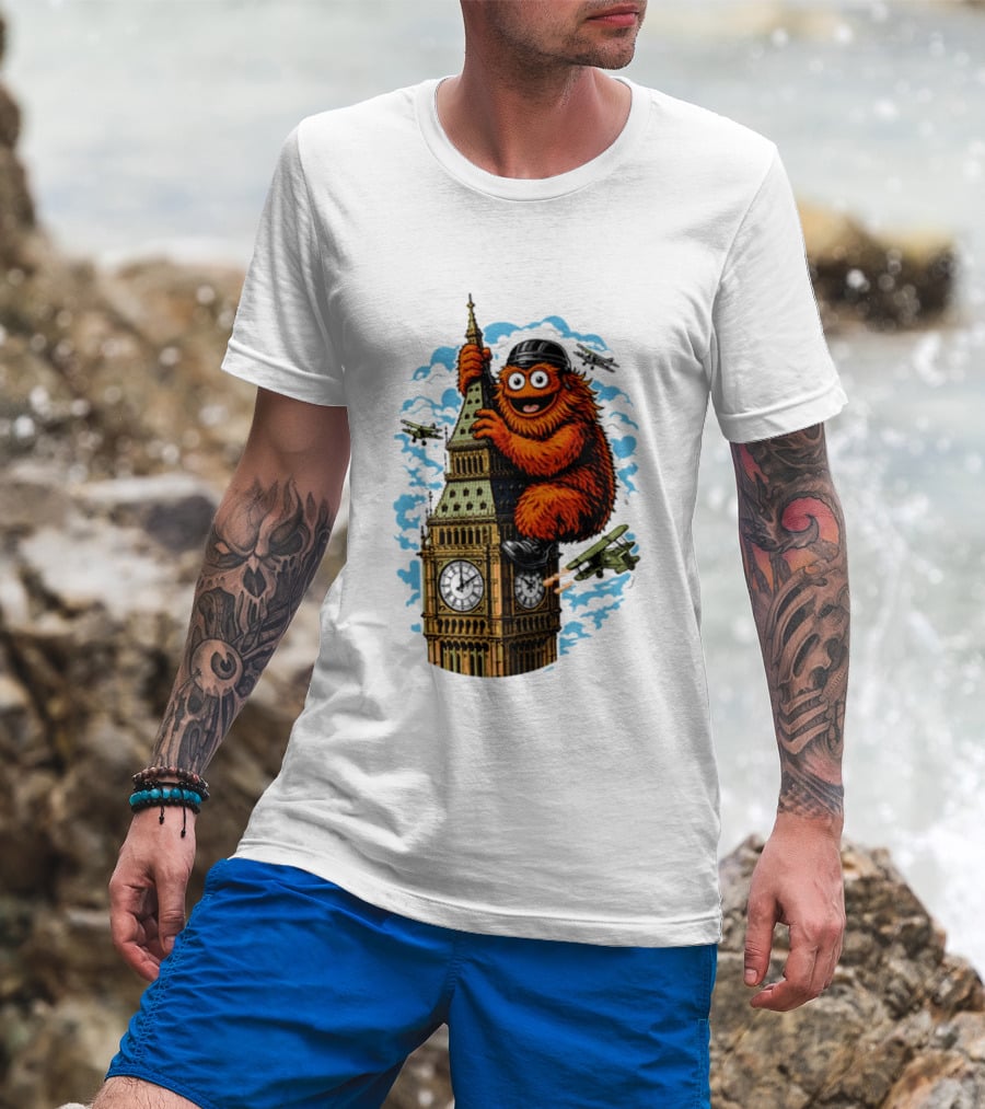 Big Ben Gritty Kong Philadelphia Hockey Clash T-Shirt