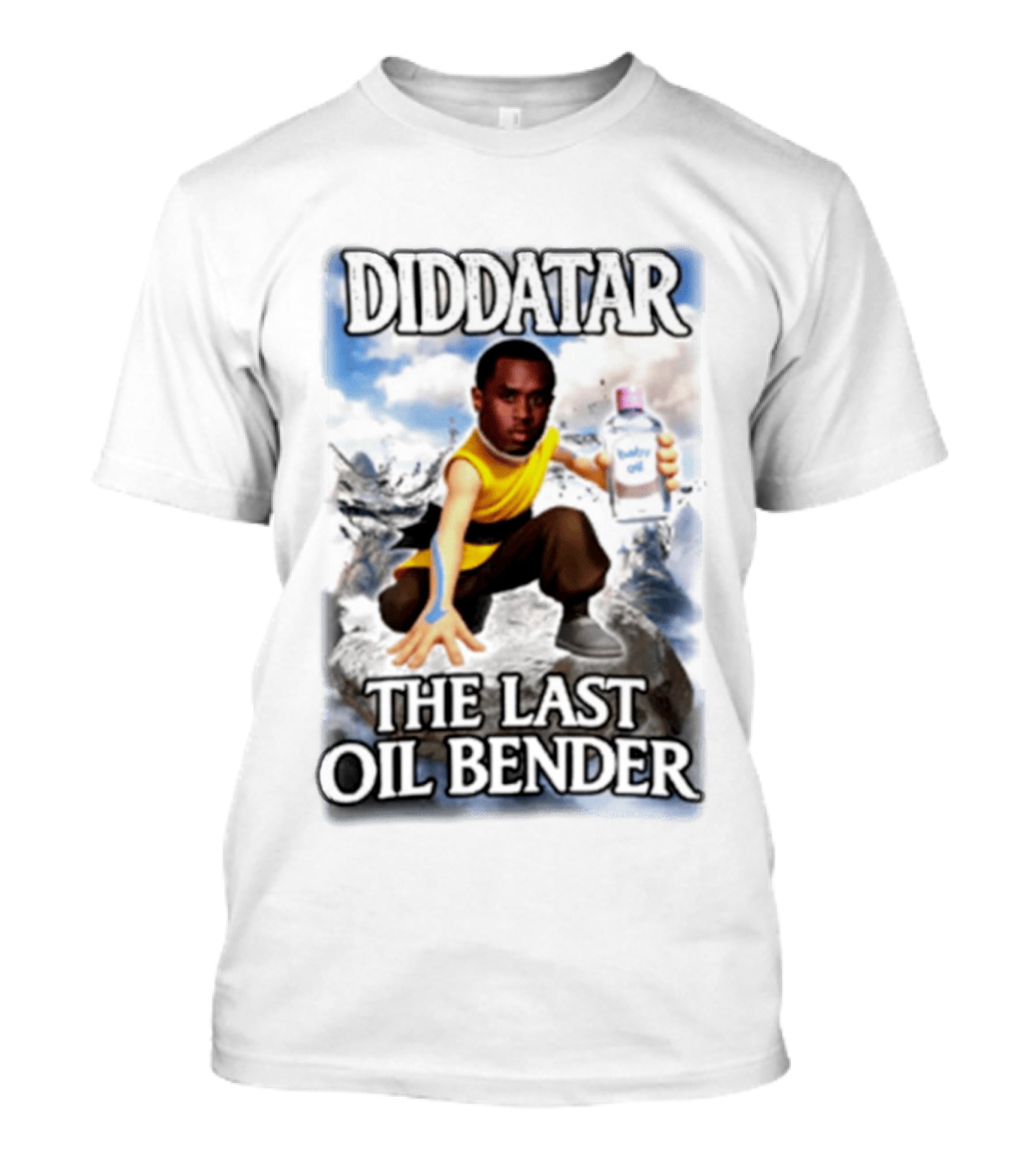 Diddatar The Last Oil Bender Diddy Parody Avatar Humor T-Shirt