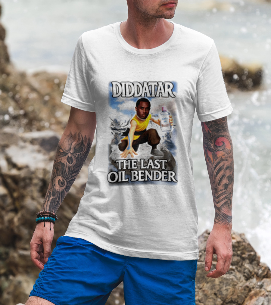 Diddatar The Last Oil Bender Diddy Parody Avatar Humor T-Shirt