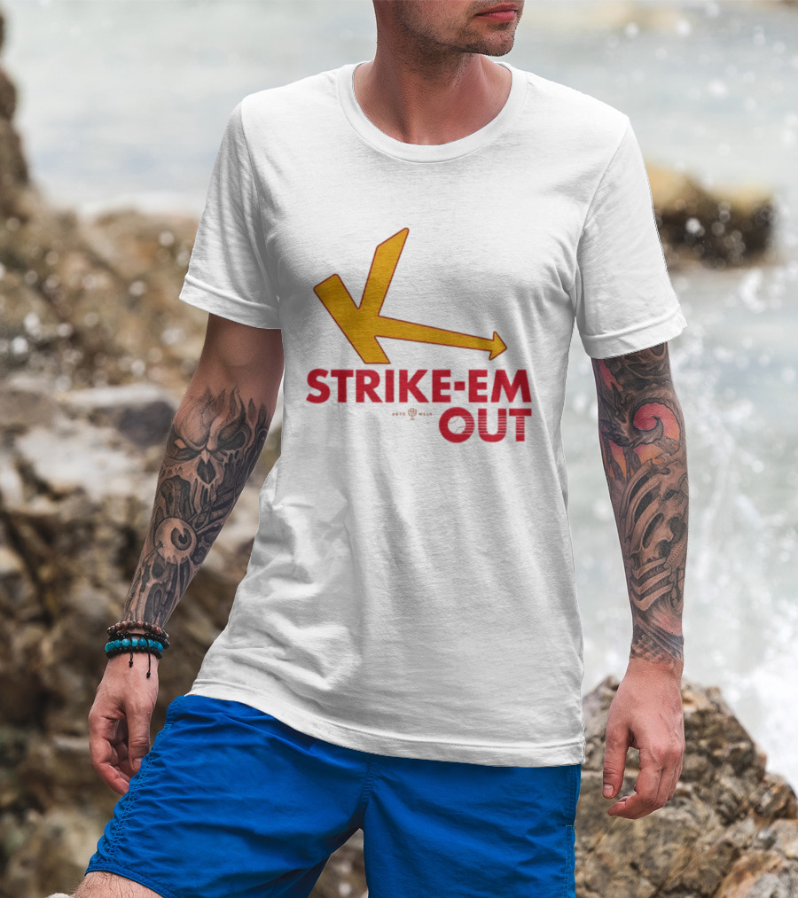 Strike Em Out Arrow CJ Beatt Baseball T-Shirt
