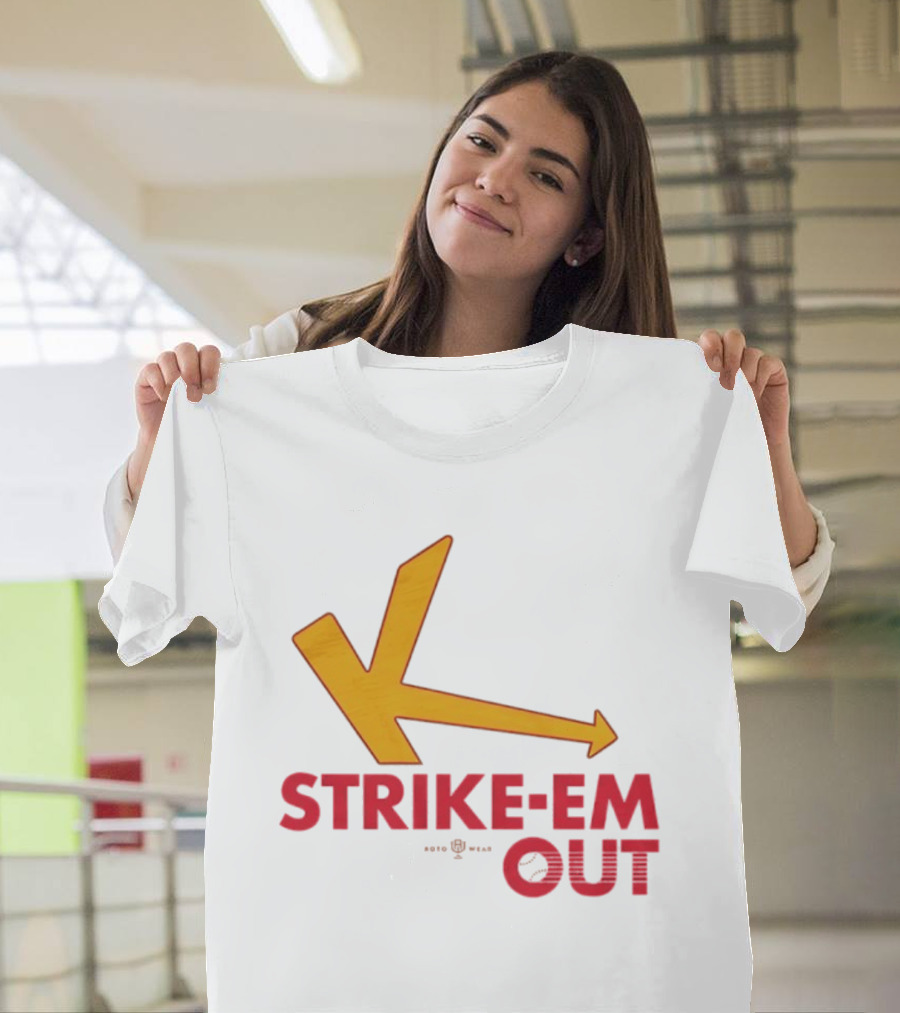Strike Em Out Arrow CJ Beatt Baseball T-Shirt