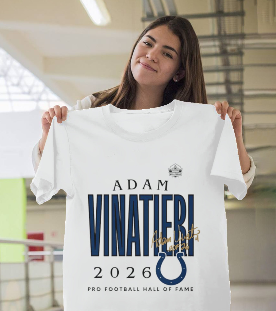 Adam Vinatieri Colts 2026 Pro Football Hall Of Fame Induction T-Shirt