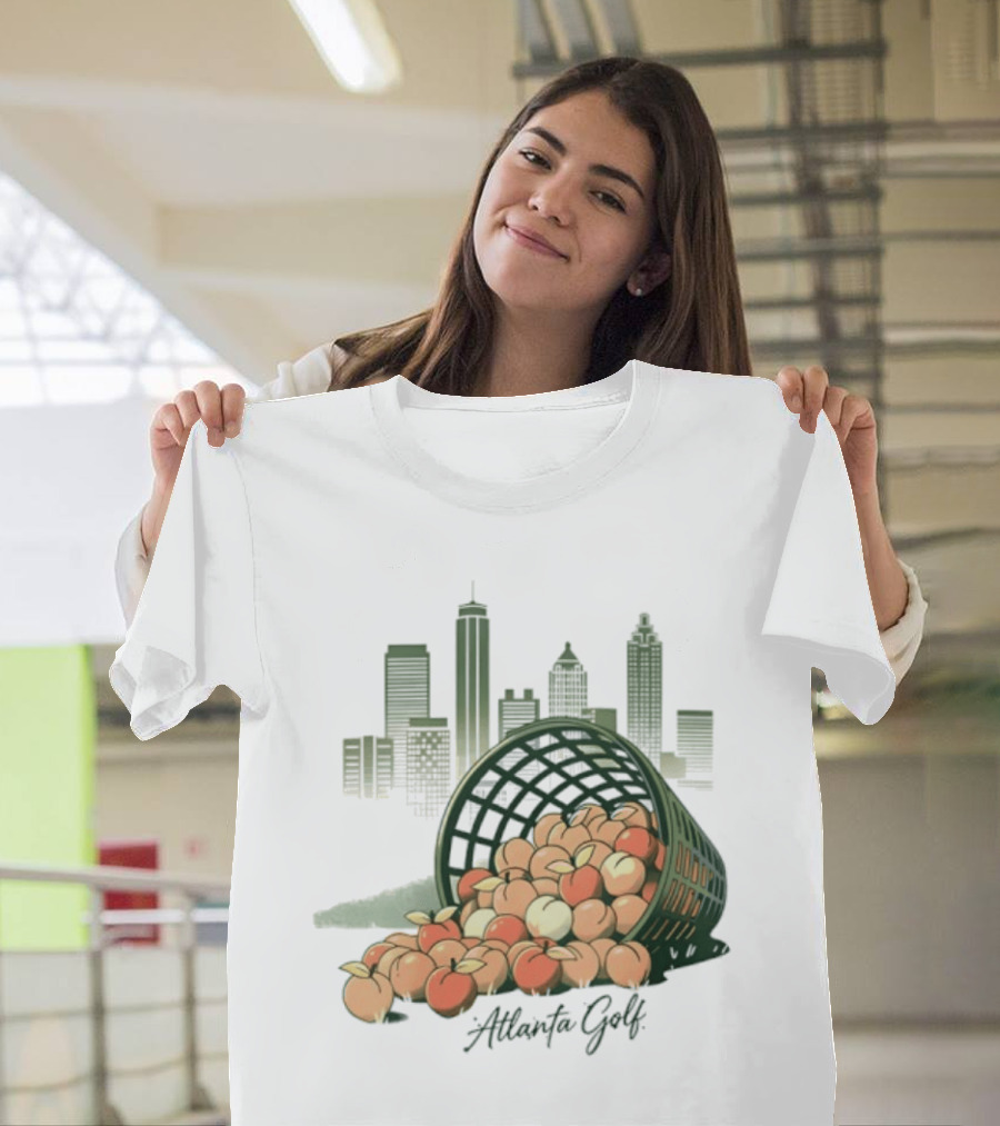 Bucket Of Peaches Golf City Skyline T-Shirt