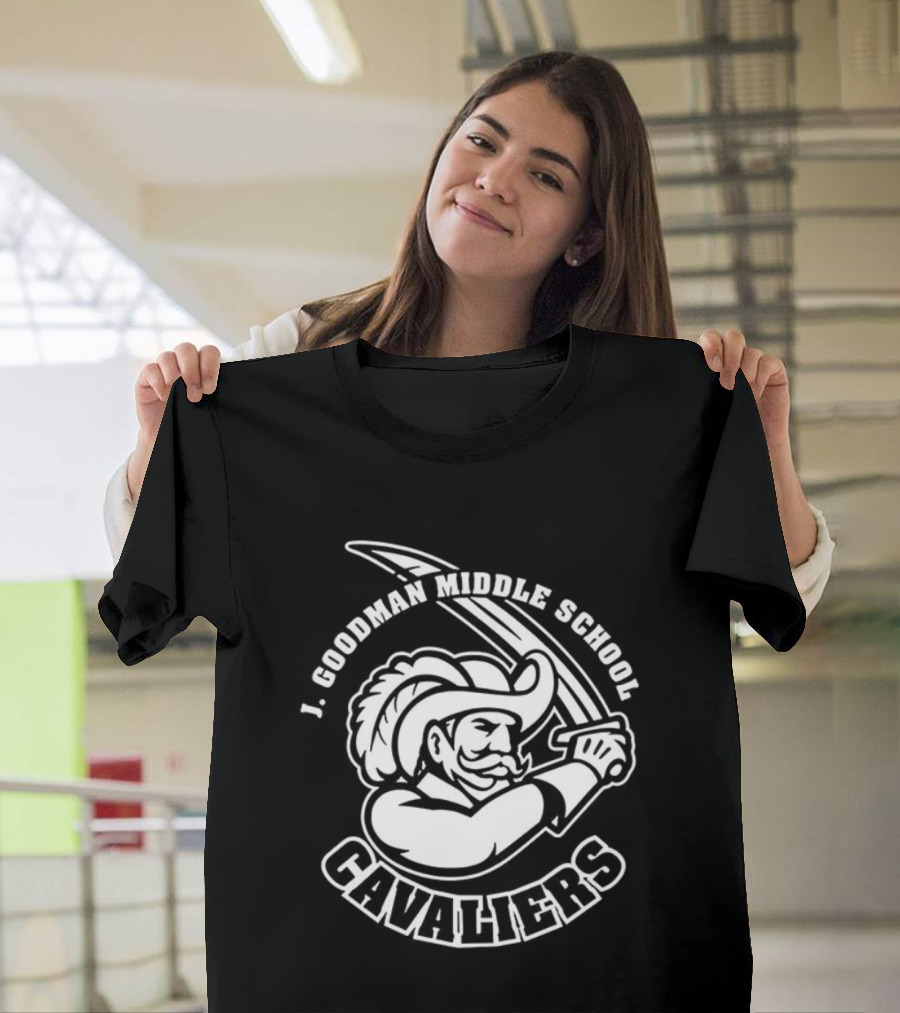 J. Goodman Middle School Cavaliers Mascot Sword T-Shirt