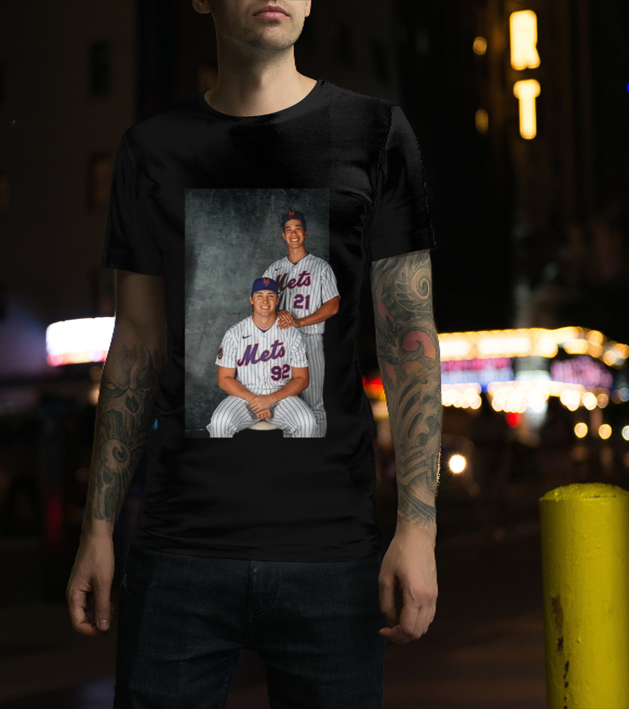 New York Mets Jonathan Pintaro Jonah Tong Step Brother Team Players T-Shirt