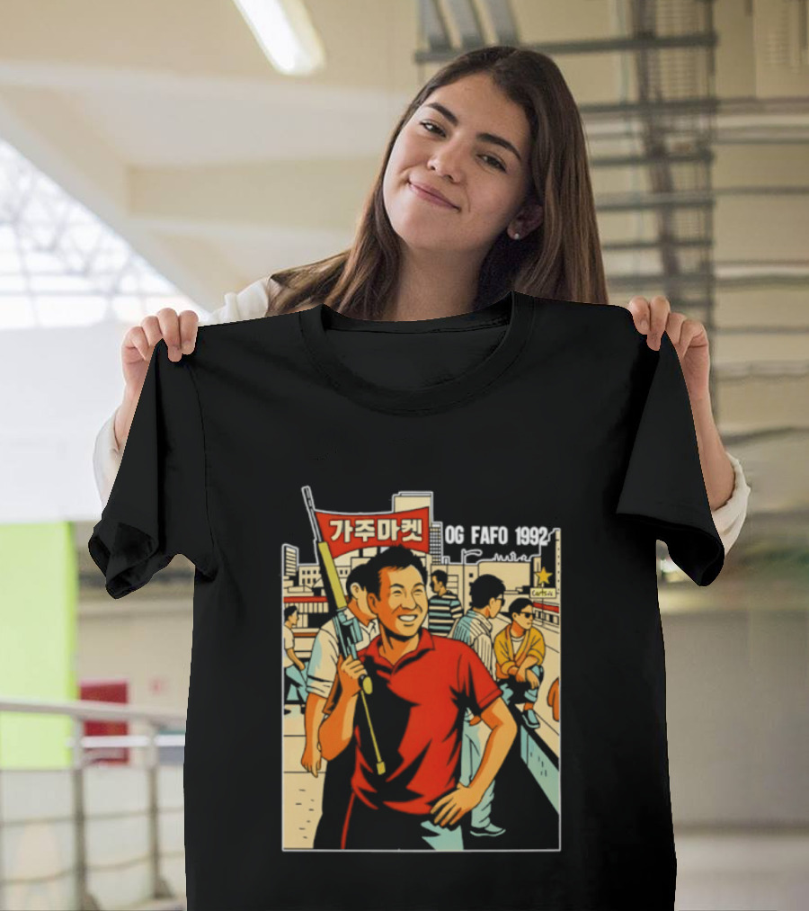 Gaju Market California OG FAFO 1992 Retro Vibe Scene T-Shirt