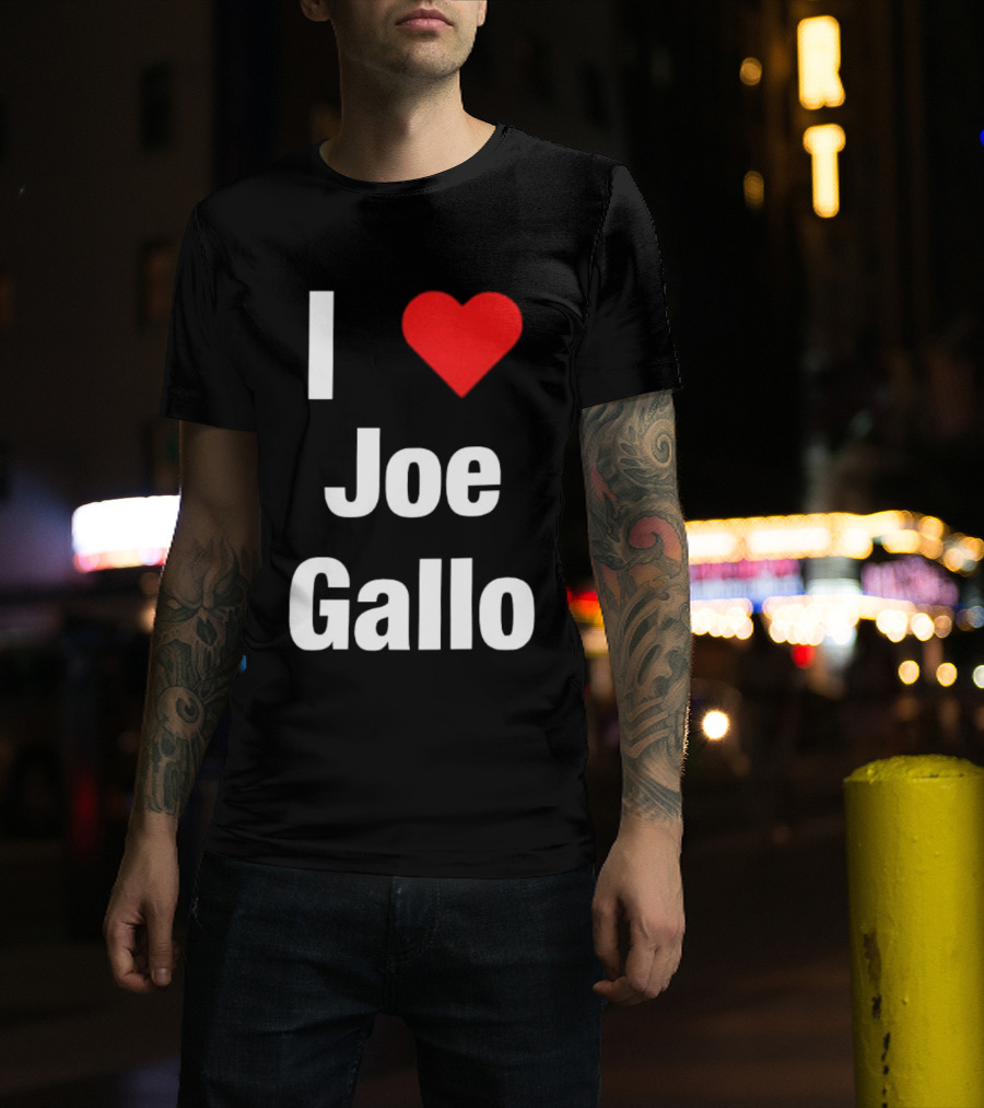I Love Joe Gallo Merrimack Warriors Basketball T-Shirt