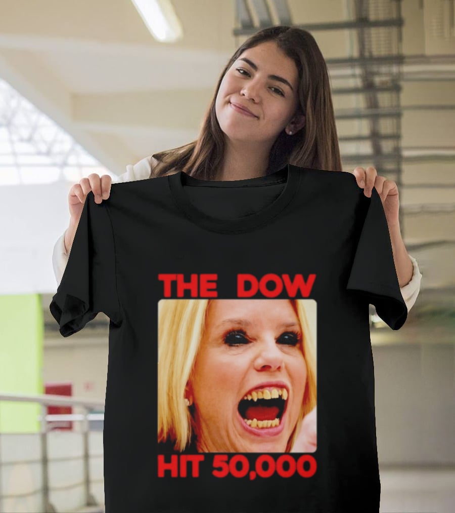 The Dow Hit 50000 Teeth Blonde Woman T-Shirt