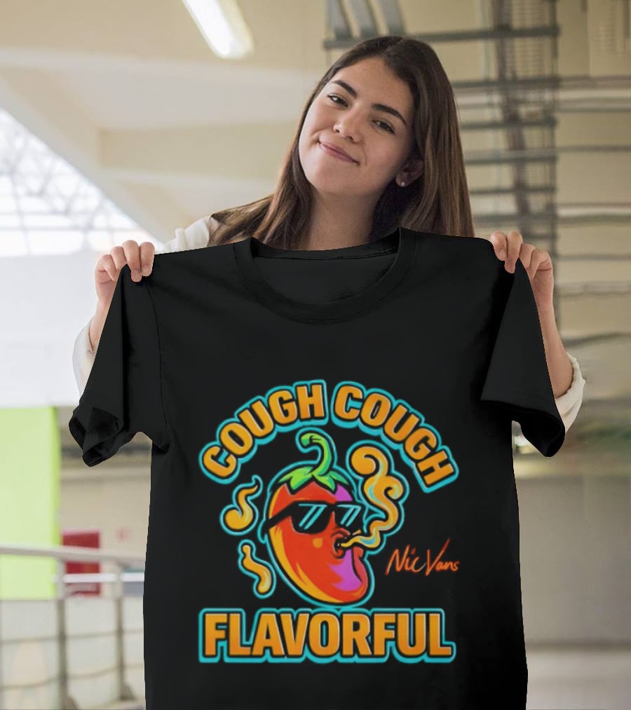 Cough Cough Flavorful Nic Vans Pepper Smoking Sunglasses T-Shirt