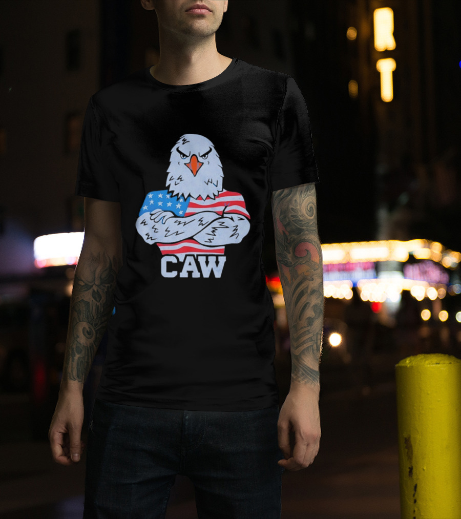 Eagle Caw American Flag Stars And Stripes T-Shirt