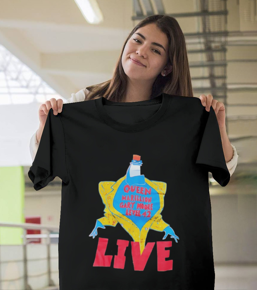 Queen Marillion Gary Moore Level 42 Live T-Shirt
