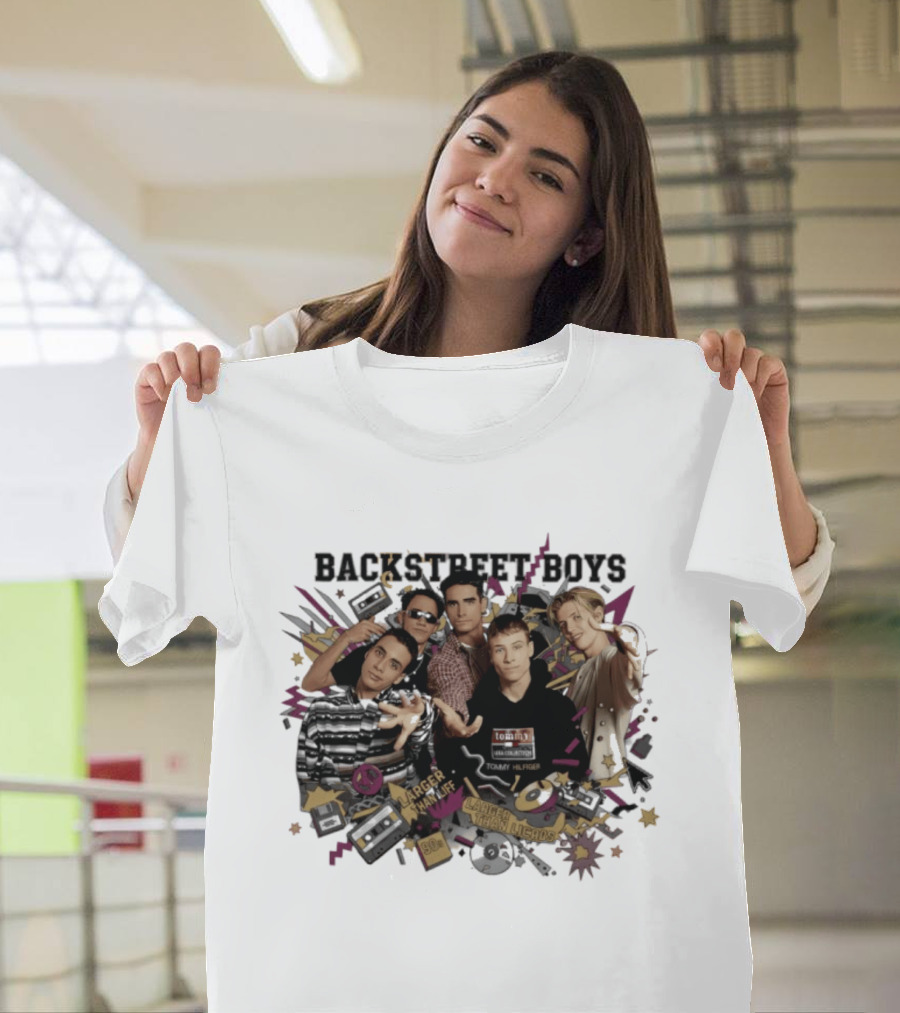 Backstreet Boys Larger Than Life 90s Style Music T-Shirt