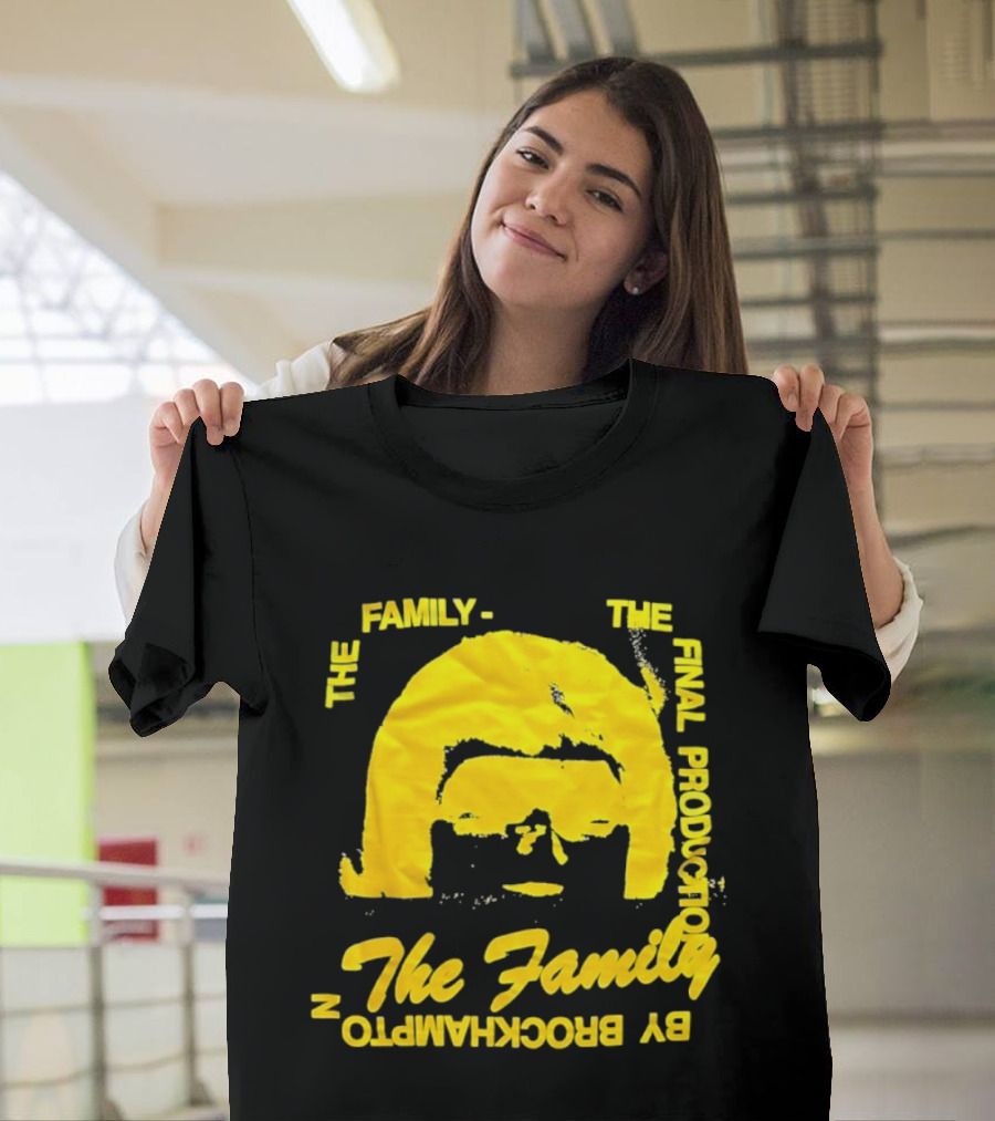 The Family The Final Production by Brockhampton Face Silhouette Yellow T-Shirt
