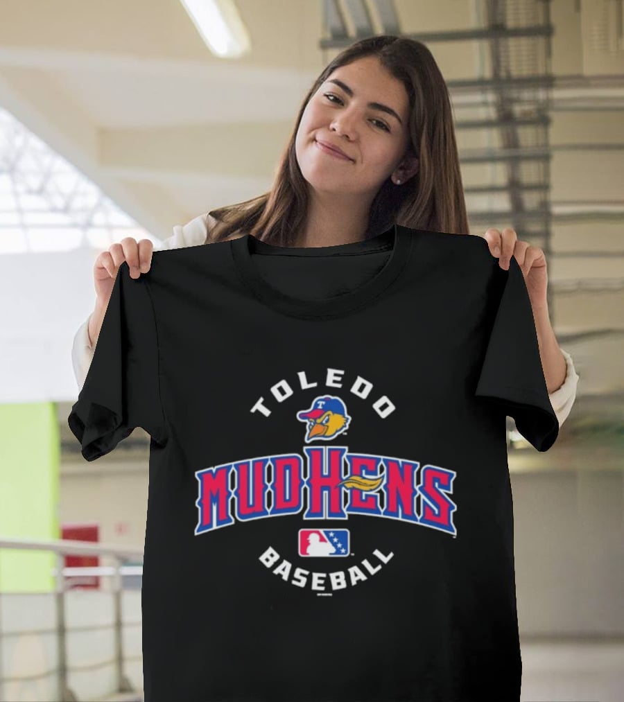 Toledo Mud Hens Baseball Team Logo With Jabari T-Shirt