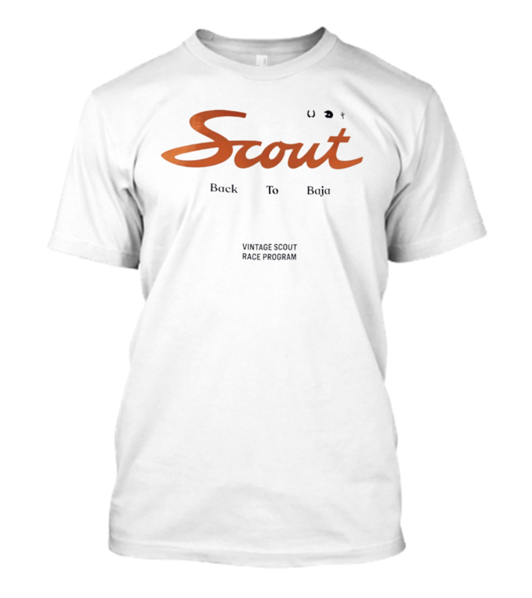 Scout Back To Baja Vintage Scout Race Program T-Shirt