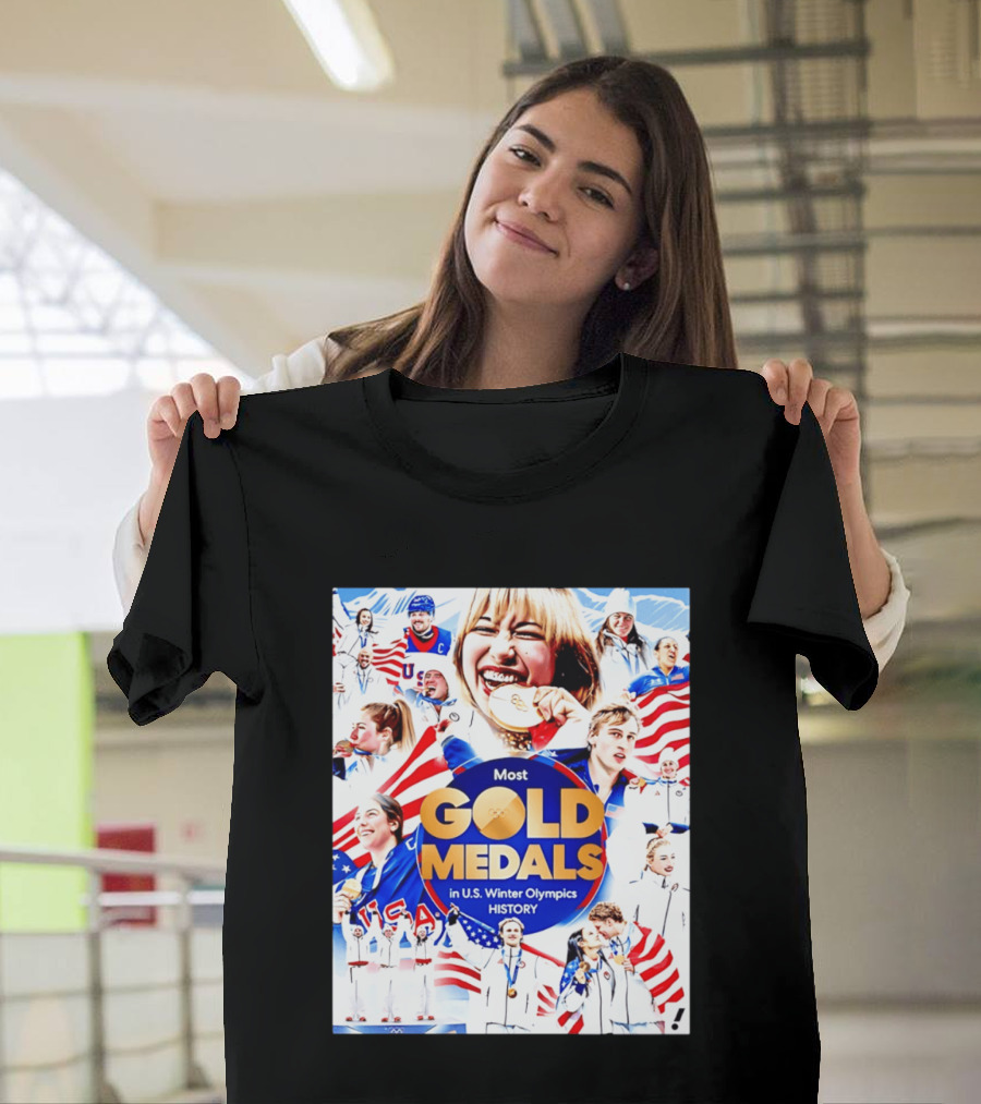 Most Gold Medals In U.S. Winter Olympics History 2026 T-Shirt