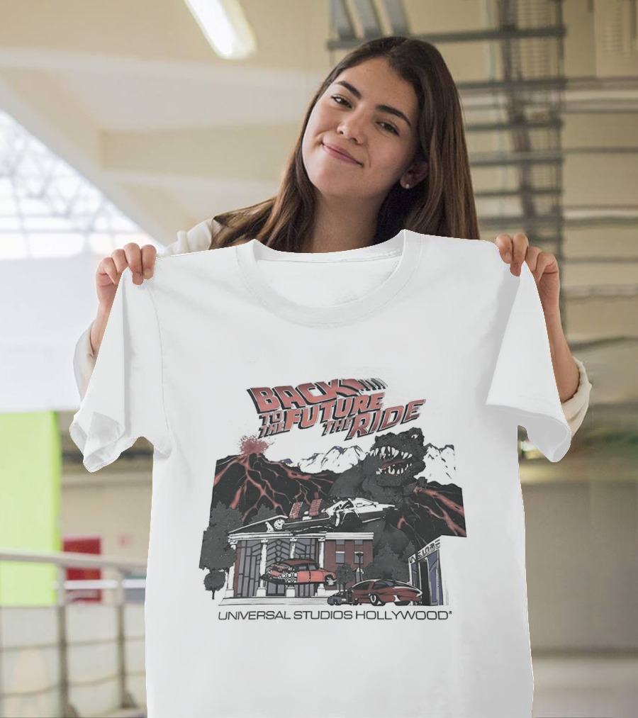 Back To The Future The Ride Lightning Universal Studios Hollywood Vintage Attraction T-Shirt