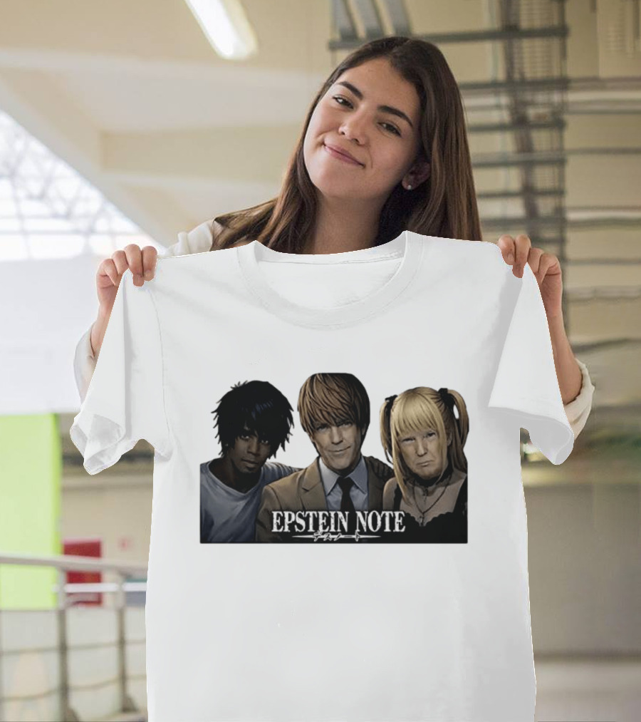 Epstein Note Anime Character Mashup Sarcastic T-Shirt