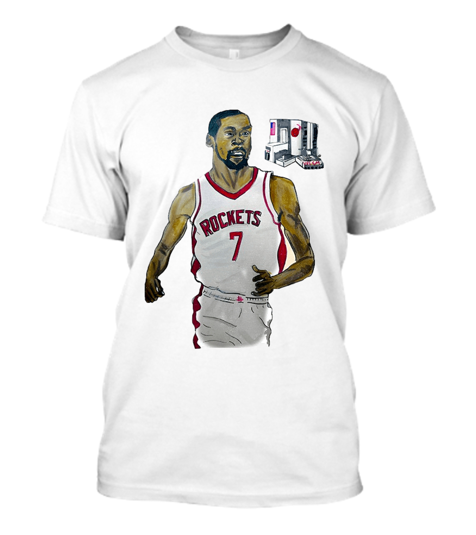 Kevin Durant Rockets Number 7 Basketball Fan T-Shirt
