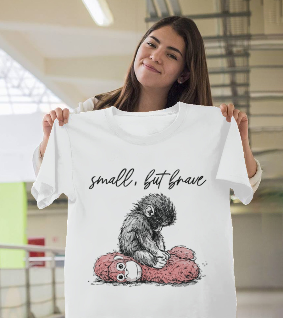 Small But Brave Punch Baby Monkey Overpowers Red Creature T-Shirt