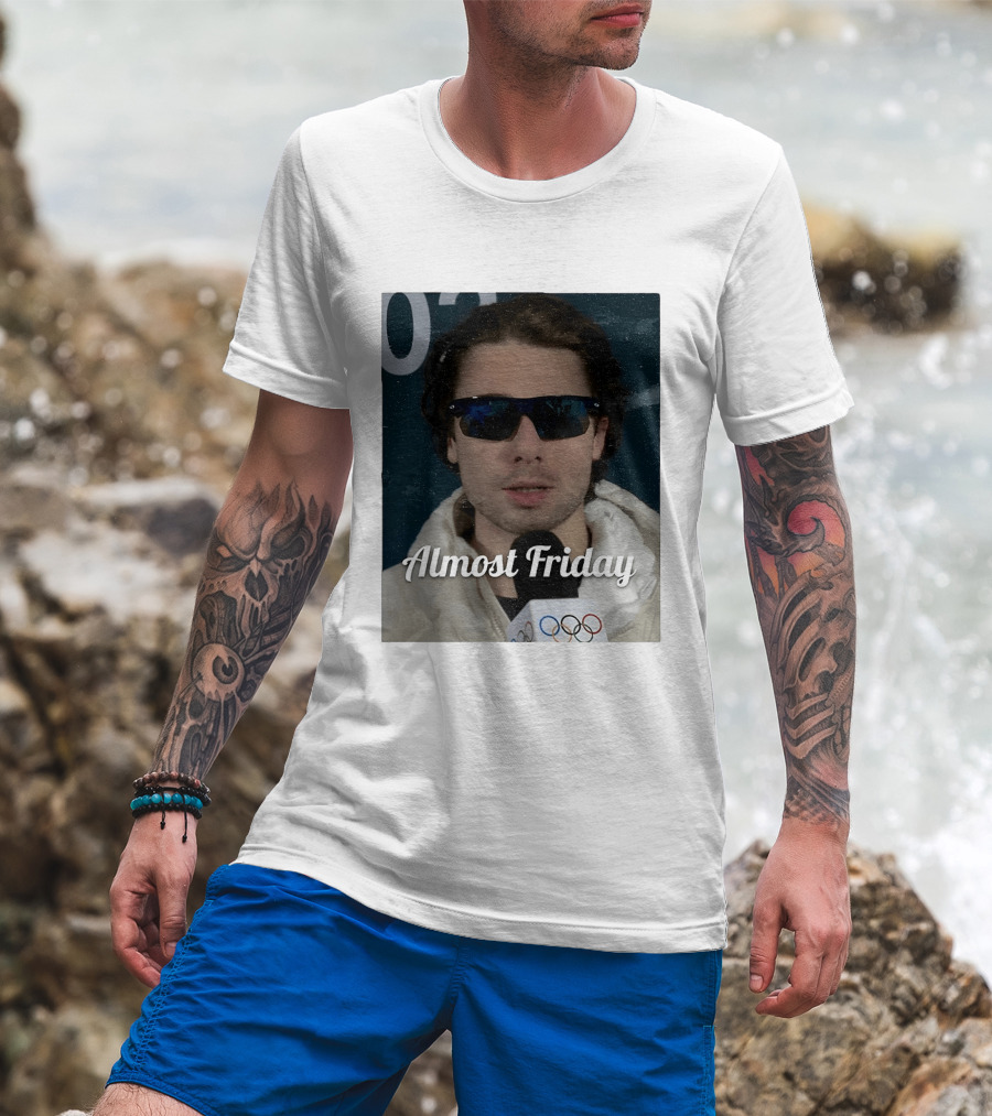 Quinn Hughes Almost Friday Olympics Sunglasses Interview T-Shirt