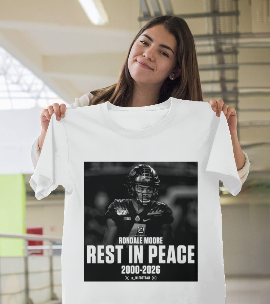 Rondale Moore RIP 2000 2026 Football Tribute Purdue Spieler T-Shirt