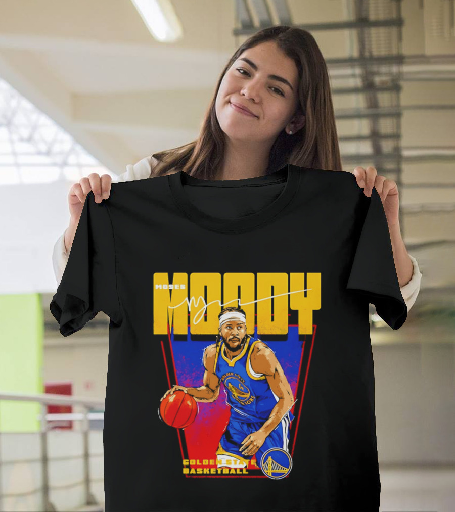 Moses Moody Golden State Warriors Basketball T-Shirt