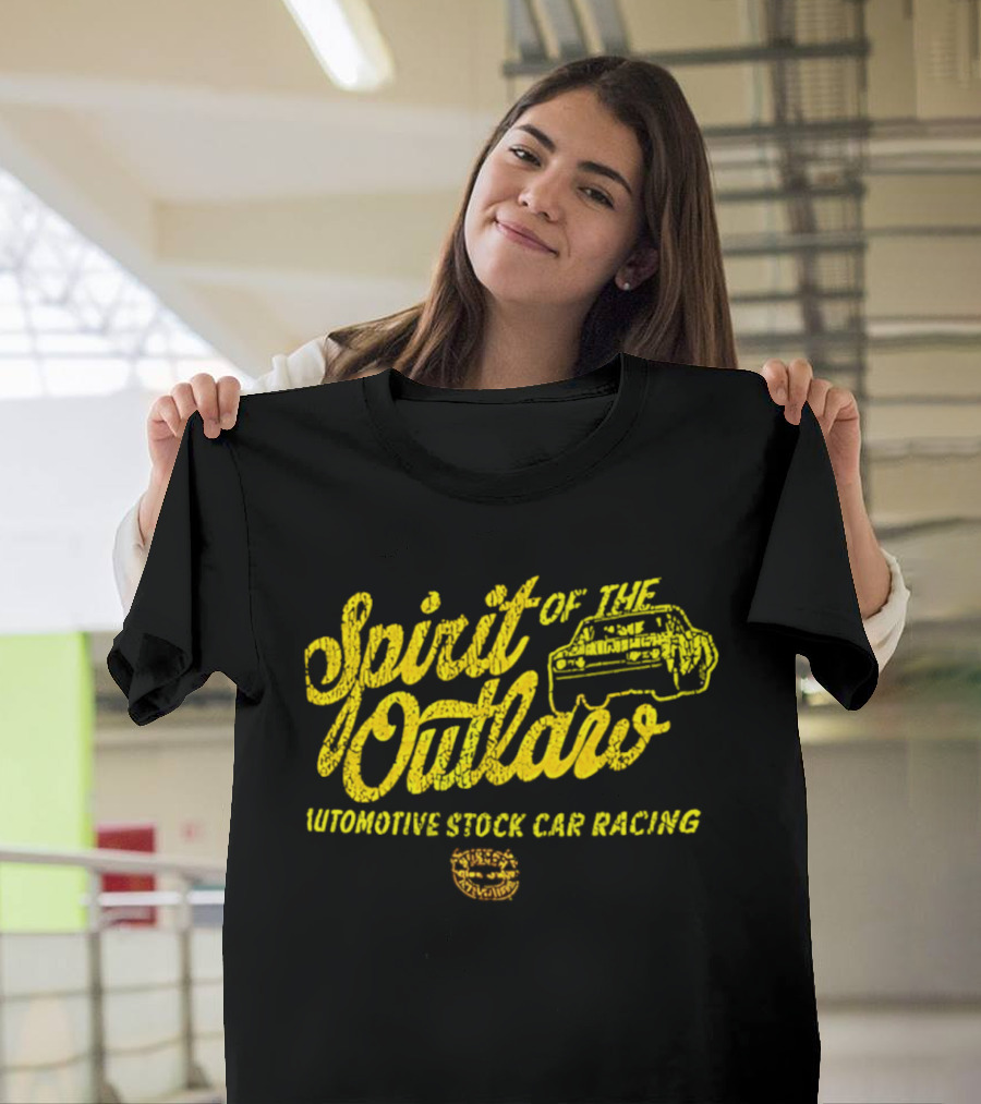 Spirit Of The Outlaw Automotive Stock Car Racing T-Shirt