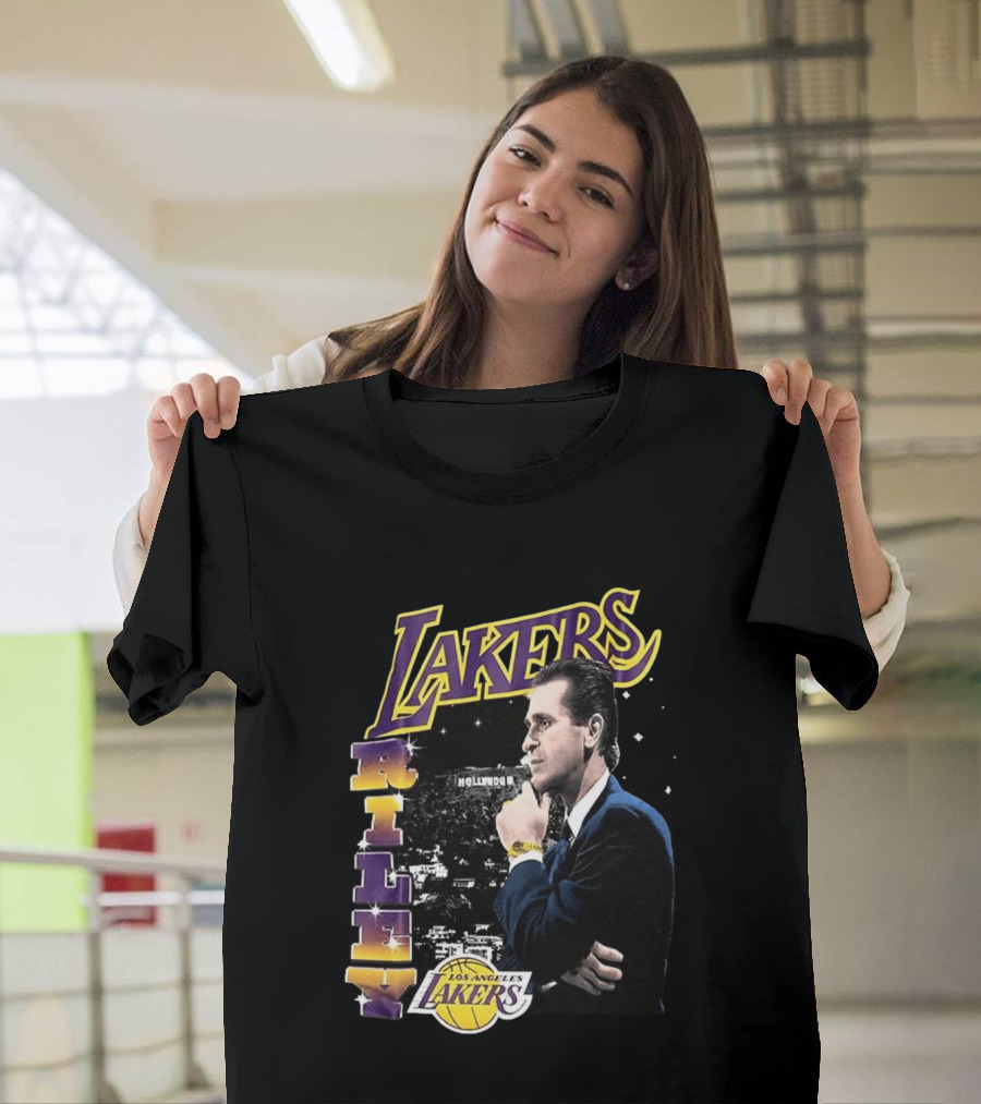 Los Angeles Lakers Pat Riley Hollywood Coach 1981 1990 T-Shirt