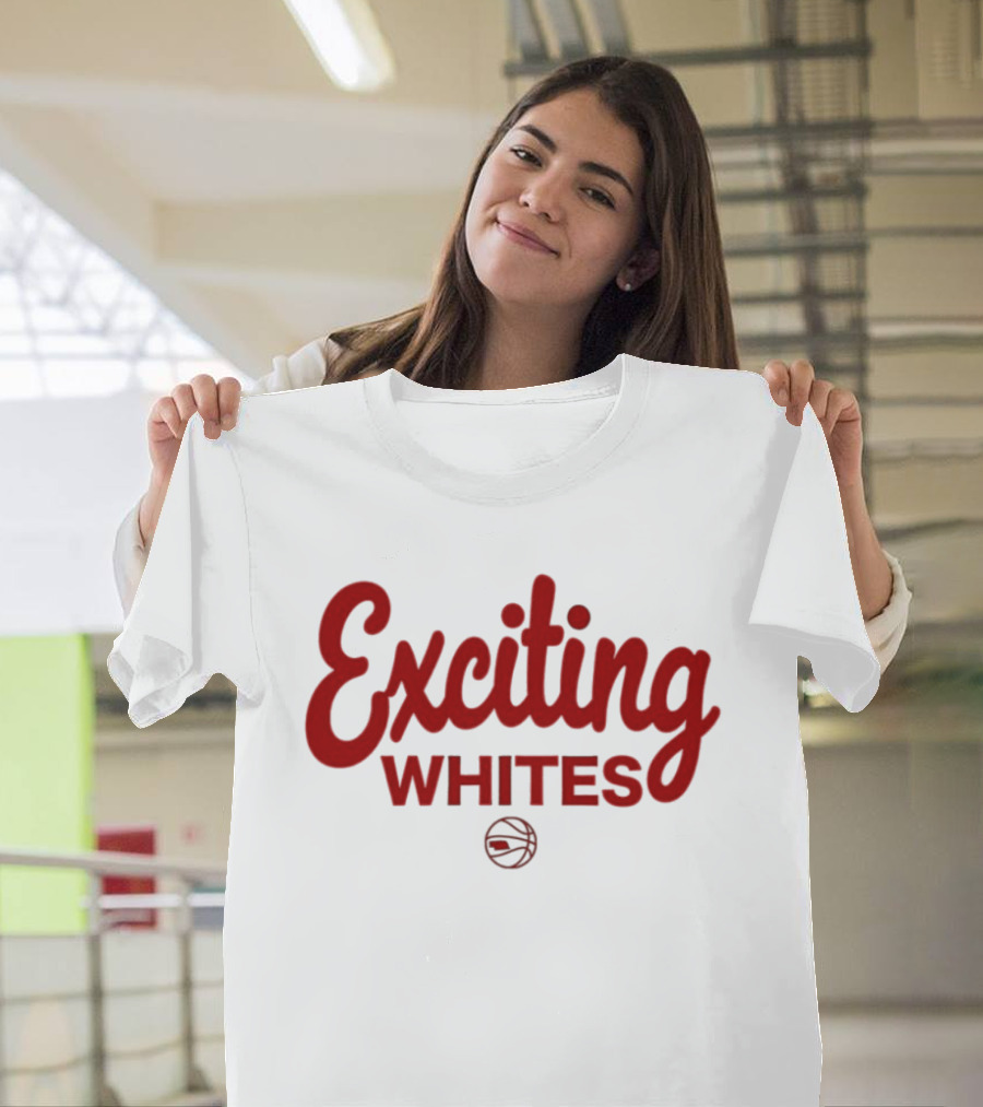 Exciting Whites Nebraska Basketball T-Shirt