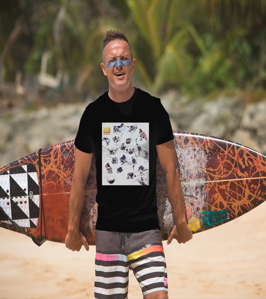 Team USA One For All Ice Hockey Uniforms T-Shirt