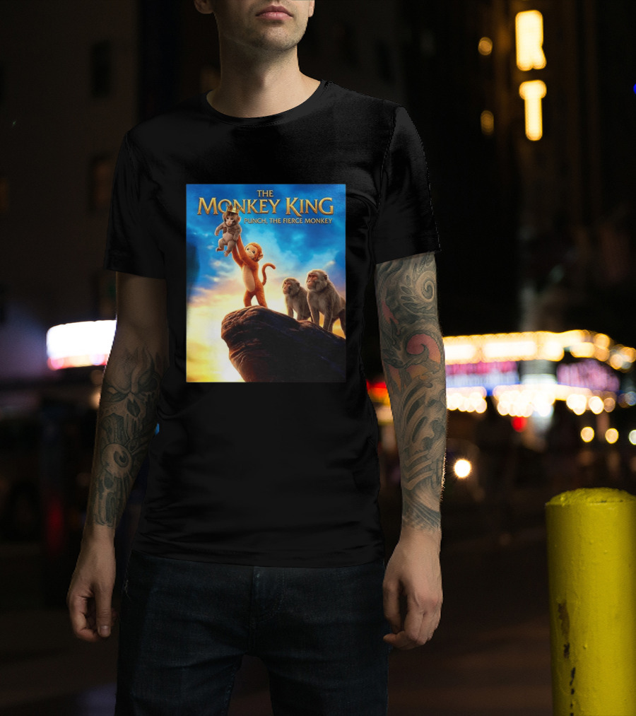 The Monkey King Punch The Fierce Monkey Epic Adventure T-Shirt