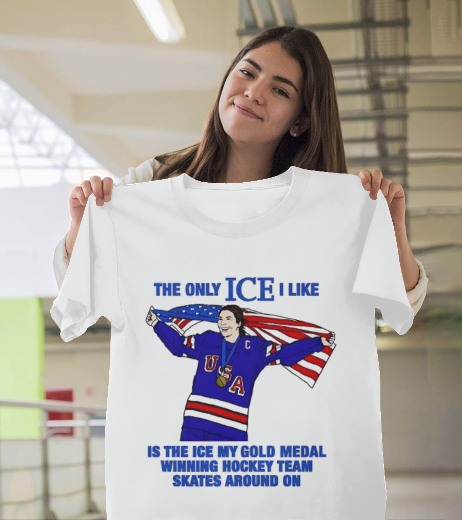 Hilary Knight USA Hockey Gold Medal Winner The Only Ice I Like T-Shirt