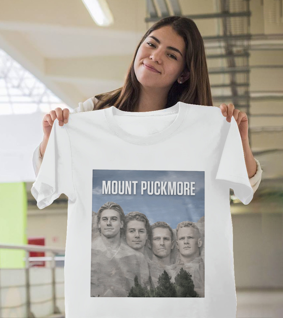 Mount Puckmore USA Hockey Champs Iconic Faces T-Shirt