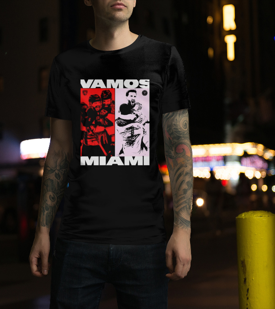 Vamos Miami Soccer Team Celebration Iconic Moments T-Shirt