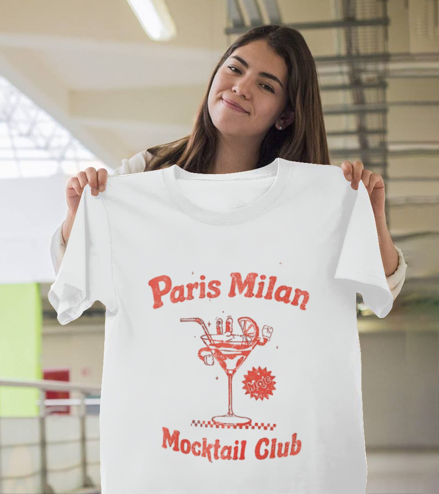 Paris Milan Mocktail Club Vintage Drink T-Shirt